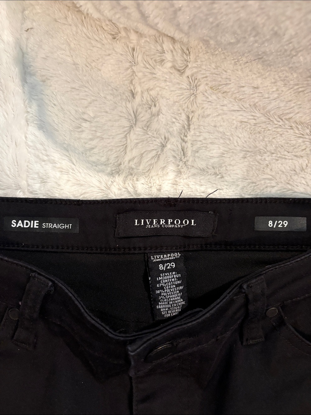 Liverpool Sadie Straight Black Jeans